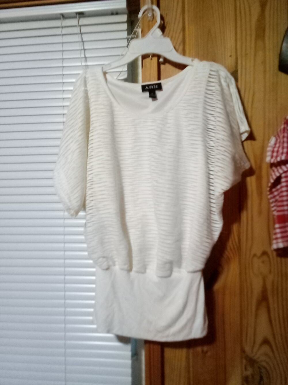 A.Byer Women's Ivory M Top